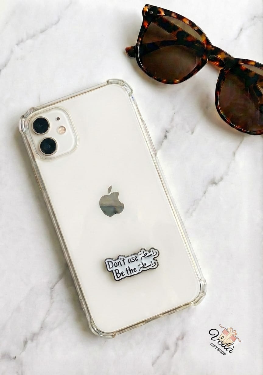 "Don't use Wasta" Enamel Metal Phone Sticker