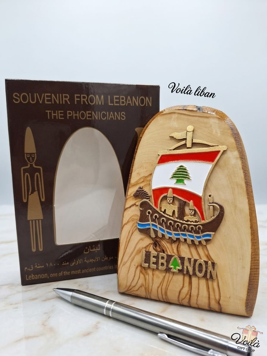 Artisanat-Libanais-Handcrafted-Brass-Phoenician-Ship-Voila-Gift-Shop