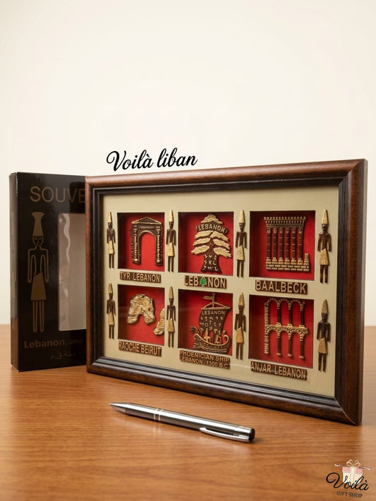 Artisanat-Libanais-Handcrafted-Brass-Phoenician-Ship-Voila-Gift-Shop