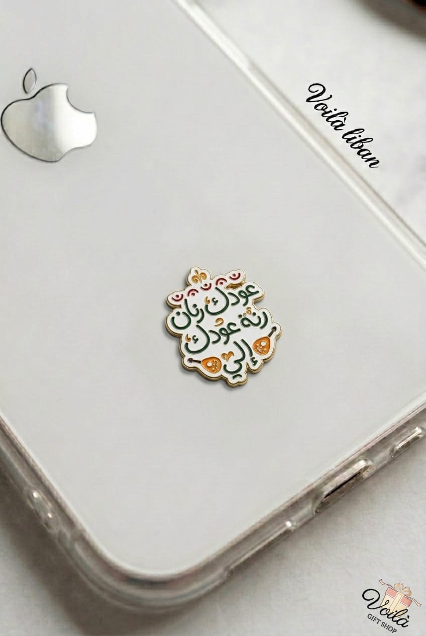 enamel metal phone sticker