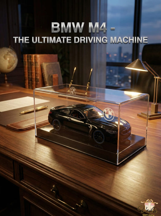 BMW M4 Diecast Model - The Ultimate Driving Machine Edition with Display Case