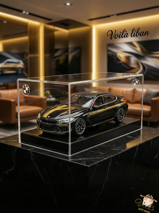 BMW M8 Gran Coupe Diecast Model - Elite Black & Gold Edition