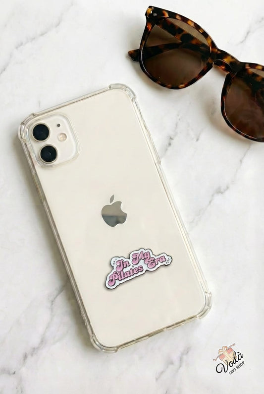 In My Pilates Era Enamel Phone Sticker