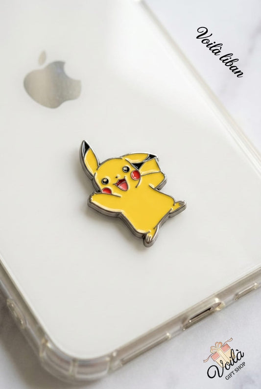 Pikachu Enamel Metal Phone Sticker