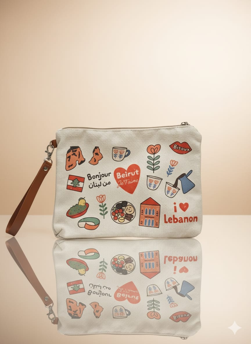 Beirut Je T’aime Pouch – A Love Letter to the Heart of Lebanon