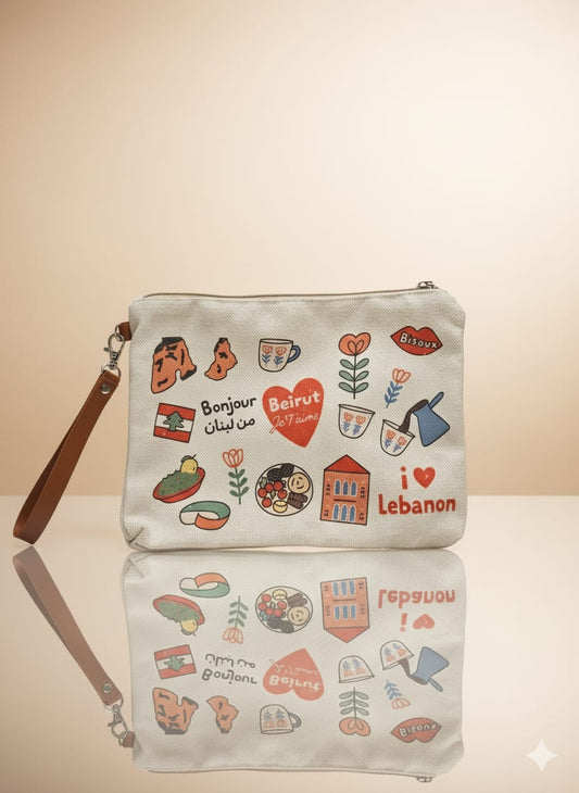 Beirut Je T’aime Pouch – A Love Letter to the Heart of Lebanon