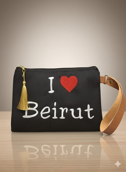 I Love Beirut Pouch – Express Your Love for Lebanon’s Heart
