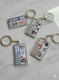 Lebanese Car Plate Enamel Keychain – Vintage License Plate Design