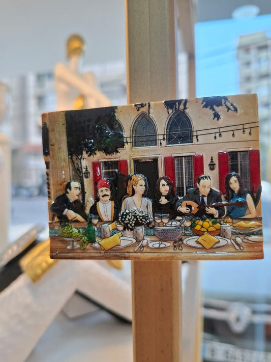 Lebanese Singers Magnet | Vintage Arabic Music Souvenir Décor