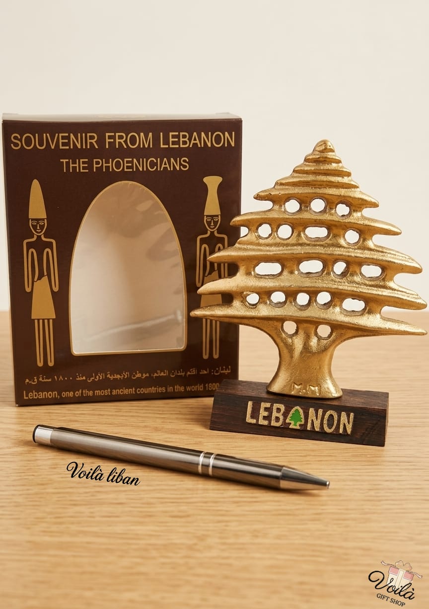 Artisanat-Libanais-Handcrafted-Brass-Phoenician-Ship-Voila-Gift-Shop