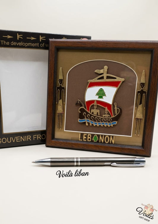 Artisanat-Libanais-Handcrafted-Brass-Phoenician-Ship-Voila-Gift-Shop