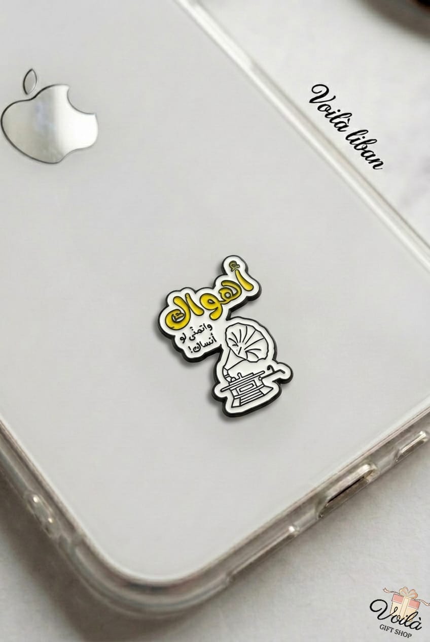 enamel metal phone sticker