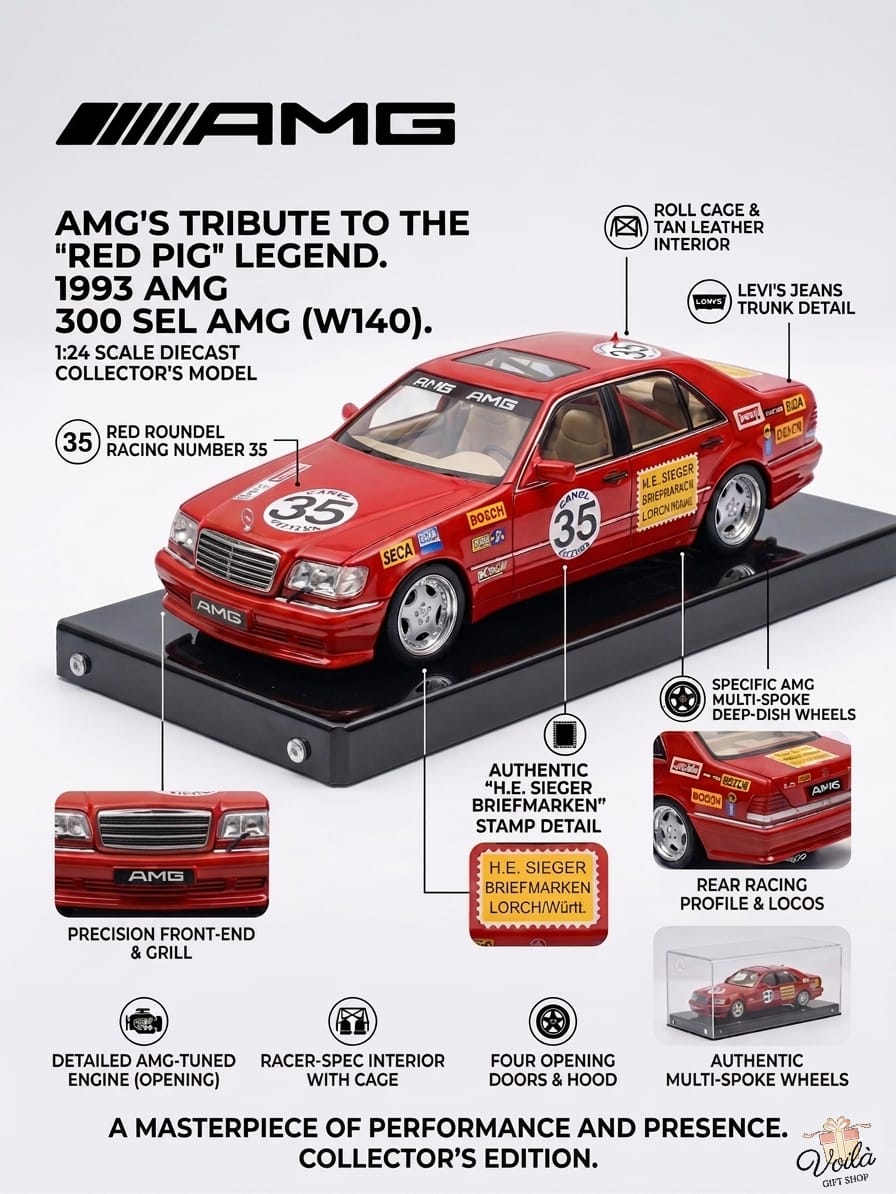 Mercdes AMG 1993 Red