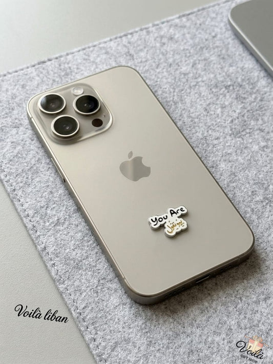 "You Are Beautiful" Lebanese Enamel Phone Sticker