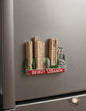 Beirut Landmarks 3D Souvenir Fridge Magnet on Stainless Steel Refrigerator