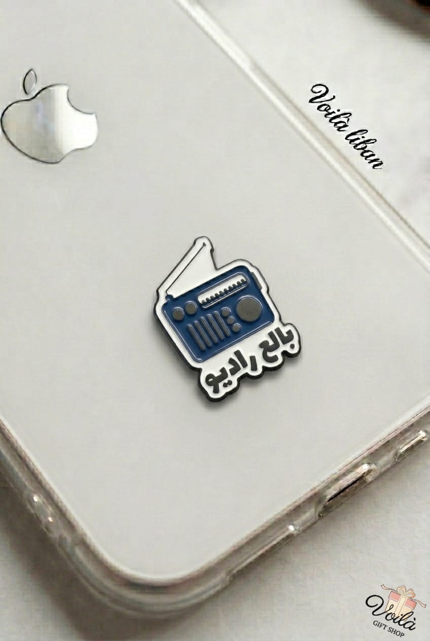 enamel metal phone sticker