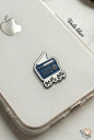 enamel metal phone sticker