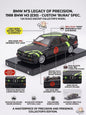 1:24 scale diecast BMW M3 model with customization details on a white background