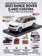 2023 Range Rover L460 Custom diecast model with features highlighted on a white background