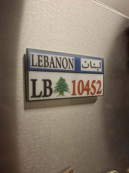 Lebanese Plexy Plate Magnet