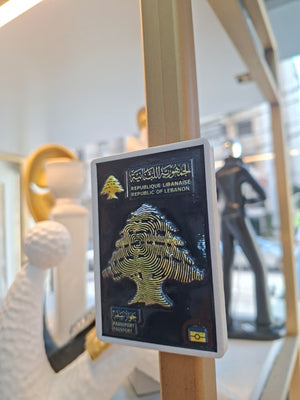 Lebanese passport magnet