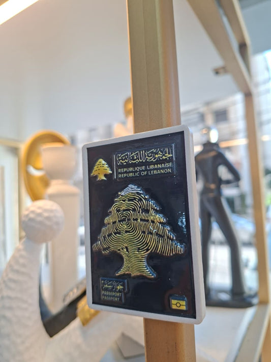 Lebanese passport magnet