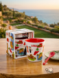 Lebanon Heritage Ceramic Mug and Spoon Gift Set with Souvenir Box