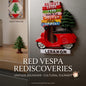 Lebanon Red Vespa and Cities Signpost Souvenir Fridge Magnet