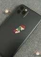 Phone case with a Lebanon map and flag design on a textured surface