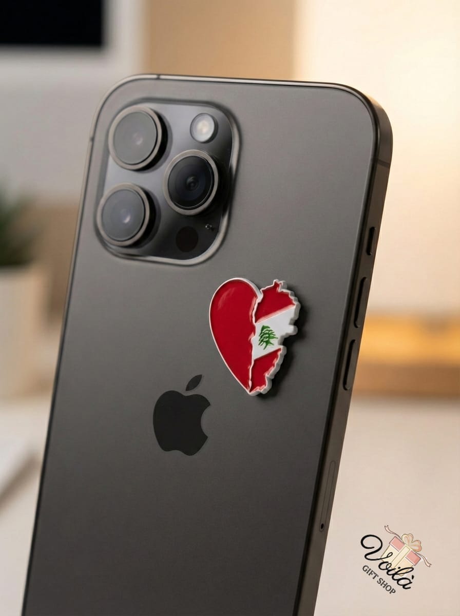 lebanon map with heart sticker