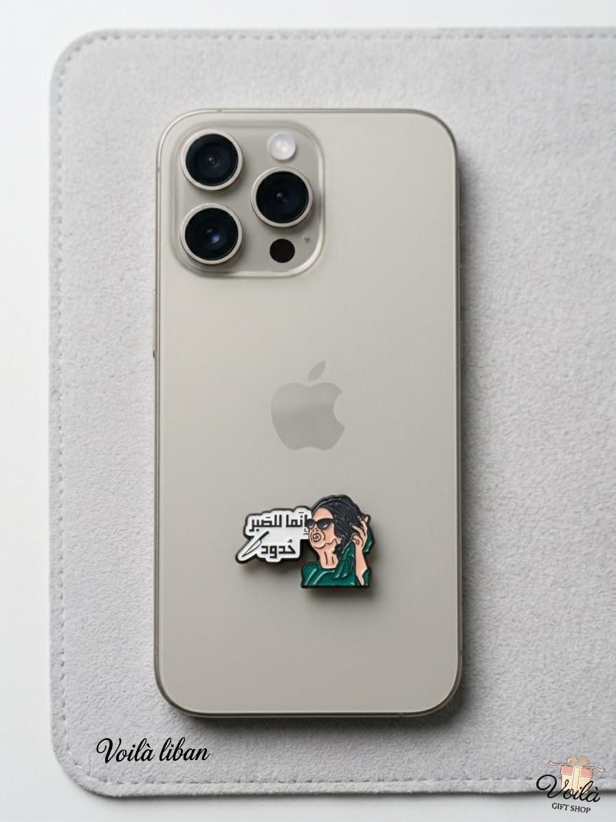 enamel metal phone sticker