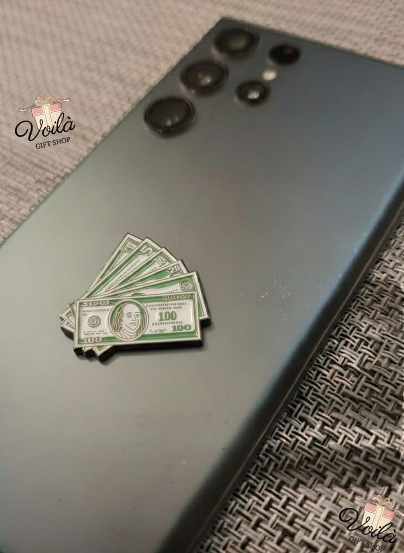 Cash & Dollar Enamel Sticker – Voila Gift Shop – Unique Gifts ...