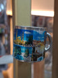 Mug with a scenic design of Lebanon on a blurred background