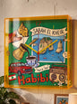 Sabah El Kheir Lebanese Nostalgia Acrylic Wall Clock with Raouche and Coffee Art