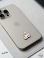 enamel metal phone sticker